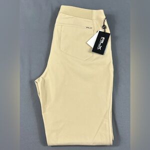 RLX Ralph Lauren Womens Golf Pants 8 Khaki Beige Nylon Spandex